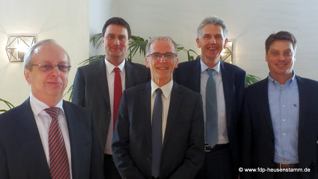 v.l.n.r.: Paul-Gerhard Weiß, Joachim Papendick, Dr. Rudolf Benninger, Uwe Klein und Michael Schüßler
